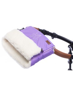 Муфта меховая для коляски Islanda Bianco Viola Фиолетовый Nuovita