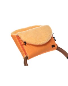 Муфта меховая для коляски Polare Pesco оранжевая Nuovita