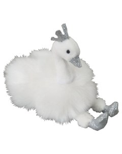 Мягкая игрушка Лебедь белый на брелке 9 см Abtoys