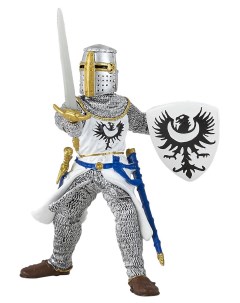 Игровая фигурка Белый рыцарь с мечом Papo