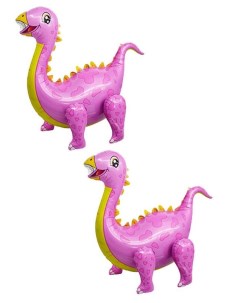 Набор шаров ЕУТ_1208 0612 Динозавр Стегозавр 91 см розовый Веселая затея