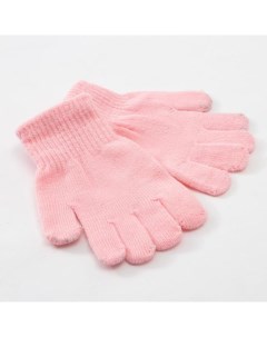 Перчатки детские Однотонные цв светло розовый р р 15 6 8 лет Minaku