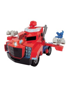 Трансформеры боевой трейлер optimus prime со светом и звуком 23см 1 6 Dickie toys