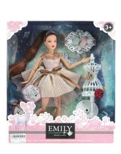 Кукла ABtoys Emily Розовая серия с маникеном и аксессуарами 30см WJ 12656 Jiangsu holly everlasting inc.