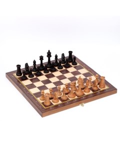 Шахматы Рапид буковые король h 9 см пешка h 4 4 см доска 37 х 37 см Woodgames
