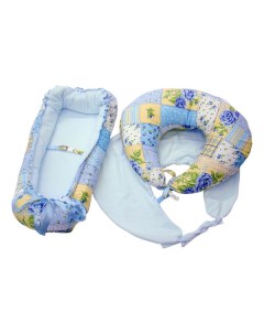 Набор для мамы и малыша BelleEpoque подушка для беременных чехол гнездышко кокон голубой Belle epoque