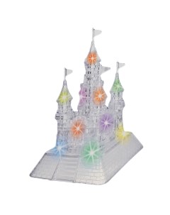 Пазл 3D кристаллический Сказочный замок 105 деталей световые и звуковые эффекты работ Nobrand