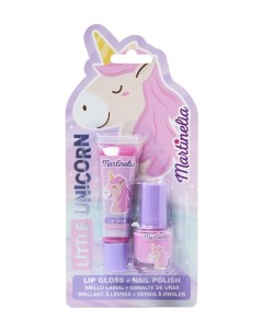Набор детской косметики Little Unicorn Lip Gloss Nail Polish 3 4 мл 11932 Martinelia