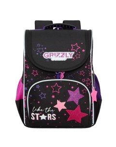 Рюкзак школьный для девочки RAm 384 11 1 черный Grizzly