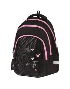 Детские рюкзаки Comfort черный розовый Berlingo