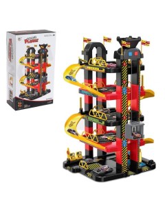 Игровой набор Мегапарковка с 10 машинками и электрическим лифтом работает от батареек Guang wei toys