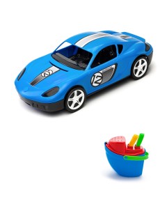 Песочный набор Детский автомобиль Молния синийПесочный набор Пароходик Karolina toys
