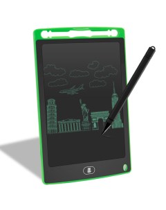 Графический планшет для рисования диагональ 8 5 зеленый Little rainbow