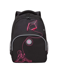 Рюкзак школьный для девочки RG 360 8 1 черный фуксия Grizzly