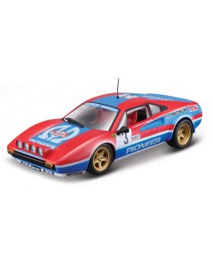 Коллекционная машинка Феррари 1 43 Ferrari Racing 308 GTB 1982 красно синяя Bburago