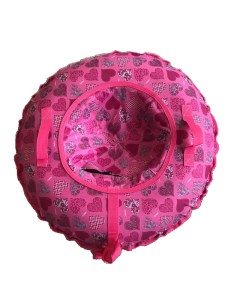 Тюбинг Сердечки розовый 120 см Superbak