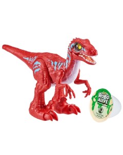 Интерактивный динозавр RoboAlive красный Робо раптор и слайм Т19288 Zuru