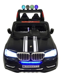 Электромобиль BMW 4x4 черный Rivertoys