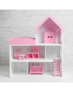 Кукольный дом Мармелад с обоями и набором мебели Коняша