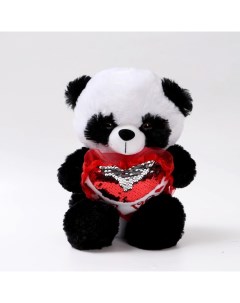 Мягкая игрушка Панда с сердцем 30 см Nobrand