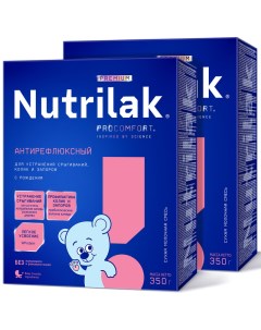 Молочная смесь Premium Антирефлюксный Нутрилак с рождения 350 г 2 штуки Nutrilak