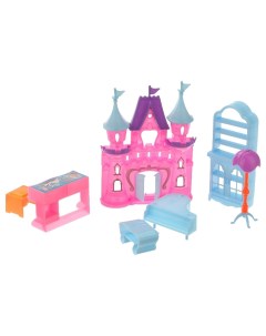 Кукольный домик Замок с мебелью сборная конструкция Nobrand