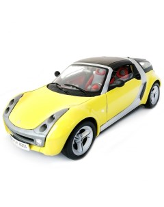 Коллекционная модель автомобиля Smart Roadster Coupe 1 18 металл 18 12052 yellow Bburago