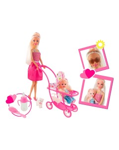 Кукла Ася в розовом платье на прогулке с семьей 35087 Toys lab