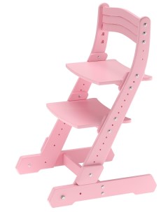 Складной растущий стул детский для школьника розовый Bubaka
