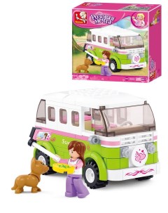 Конструктор Sluban Розовая мечта Микроавтобус для путешествий Huada toy co., ltd.