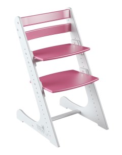 Детский регулируемый стул Комфорт комбинированный белый розовый Конек горбунек