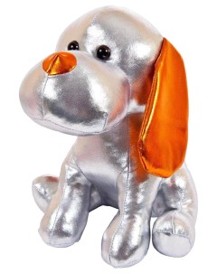 Мягкая игрушка Собака серебристая 17 см серии Металлик Abtoys