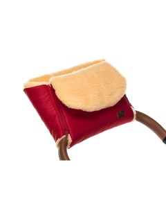 Муфта меховая для коляски Vichingo Pesco красная Nuovita