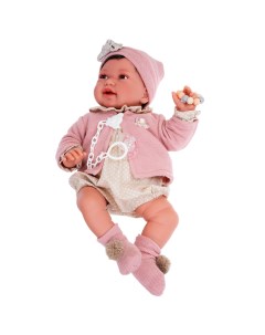 Кукла малышка Елена в розовом 40 см мягконабивная испанская 33006 Antonio juan