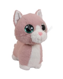 Мягкая игрушка Глазастики Кошечка розовая 18 см Abtoys