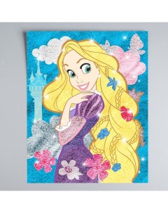 Фреска песком 9 цветов и блёстками Рапунцель Принцессы бонус раскраска Disney