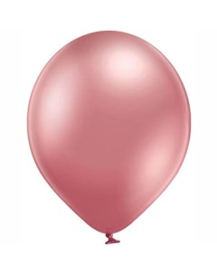 Шар латексный 14 хром Glossy розовый набор 50 шт Bazar