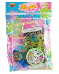 Набор пласт игровой часы пинбол МиниМаниЯ РАС 23х1х16 см арт M6364 Yako toys