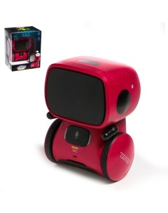 Робот интерактивный Милый робот световые и звуковые эффекты цвет красный Zhorya