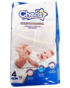 Детские подгузники 56 шт размер L 9 14кг Cheris
