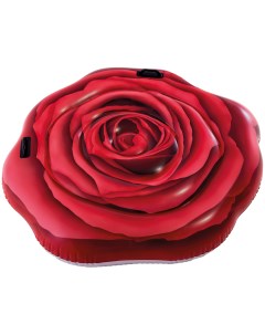 Надувной матрас Красная роза с ручками 137 х 132 см Intex
