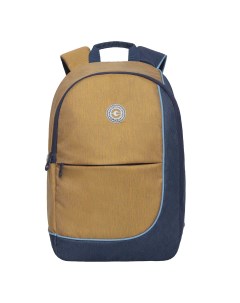 Рюкзак школьный для девочки RD 345 2 3 охра синий Grizzly
