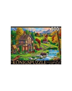 Пазлы Сказочный домик в горах 500 элементов Konigspuzzle