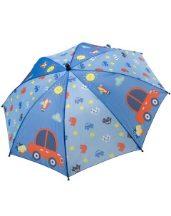 Автоматический детский зонт Машинки голубой 19 см Bondibon