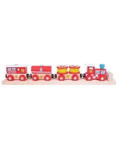 Игрушка Пожарно спасательный поезд BJT474 Bigjigs toys