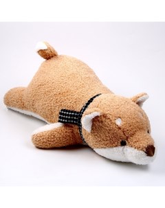 Мягкая игрушка подушка Собака 60 см цвет коричневый Nobrand