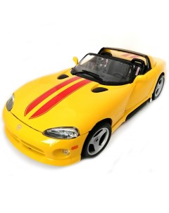 Коллекционная масштабная металлическая модель автомобиля Dodge Viper RT10 yellow Bburago
