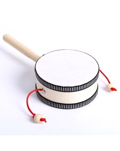 Музыкальная игрушка барабан Трещотка 4x10x22 5 см Nobrand