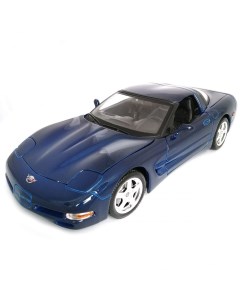 Коллекционная масштабная модель автомобиля Chevrolet Corvette C5 18 12038 blue Bburago