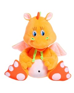 Мягкая игрушка Дракончик Дени малый 33 см цвет оранжевый Princess love